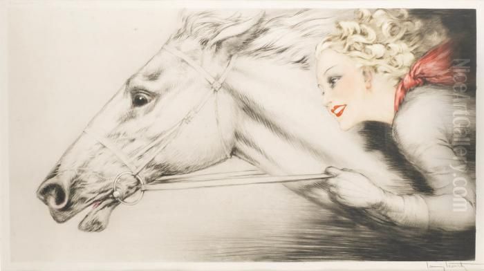 Pur Sang Oil Painting by Louis Icart
