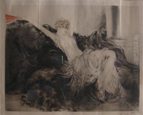 Laziness Oil Painting by Louis Icart