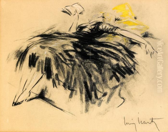 Lasande Kvinna Oil Painting by Louis Icart