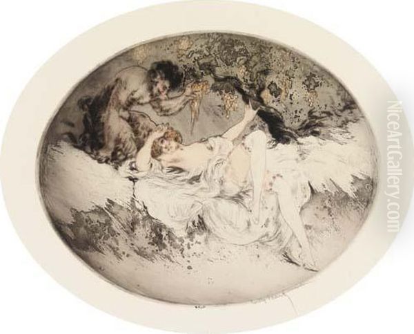 Afternoon Of The Faun Oil Painting by Louis Icart