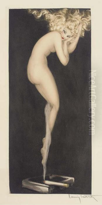 Tabac Bland Oil Painting by Louis Icart