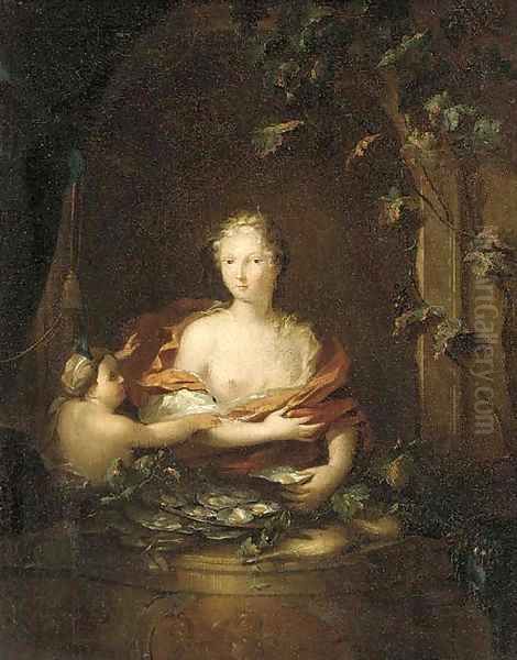 Portrait of a lady posing as Venus Oil Painting by Frans van Mieris