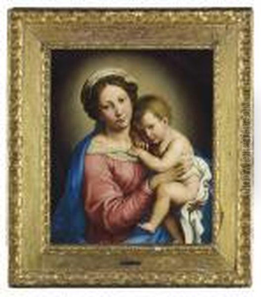 The Madonna And Child Oil Painting by Giovanni Battista Salvi