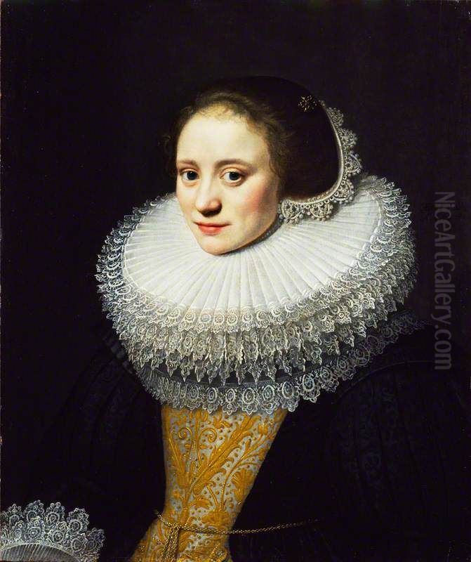 Portrait of a lady Oil Painting by Michiel Jansz. van Mierevelt