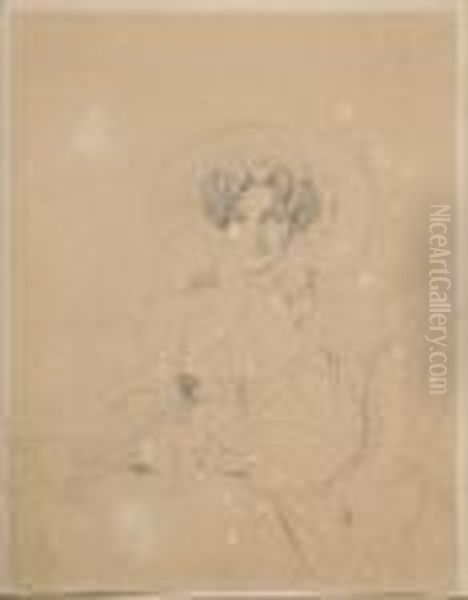 Portrait Presume De La Marquise De Beaumont Oil Painting by Jean Auguste Dominique Ingres