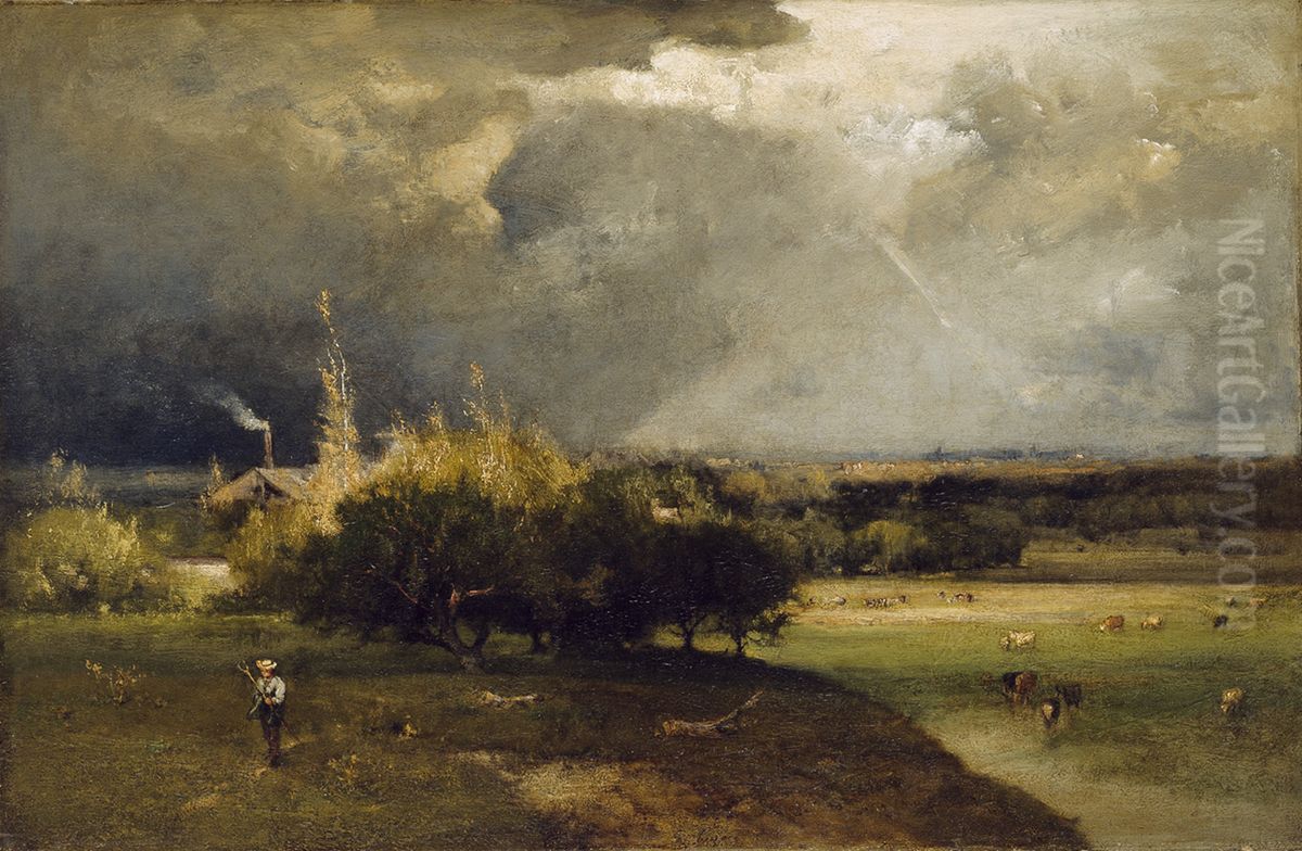 The Coming Storm Oil Painting by George Inness