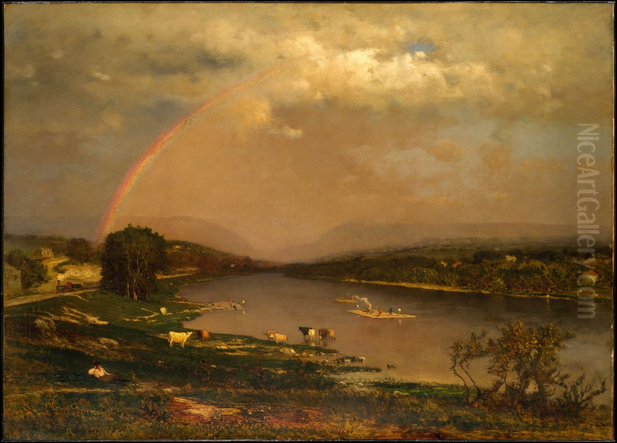 Delaware Water Gap Oil Painting by George Inness