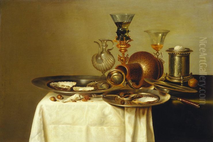 Still life Oil Painting by Cornelis Mahu