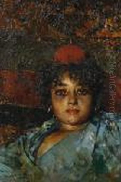 Portrait Of A Lady Oil Painting by Irolli Vincenzo