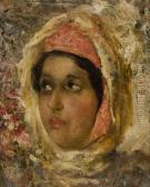 Volto Oil Painting by Irolli Vincenzo