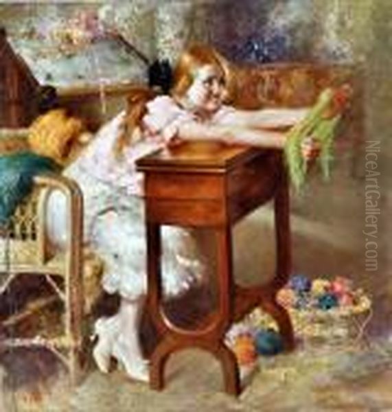 La Matassa Oil Painting by Irolli Vincenzo