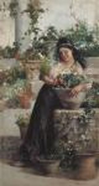 Spensieratezze Floreali Oil Painting by Irolli Vincenzo