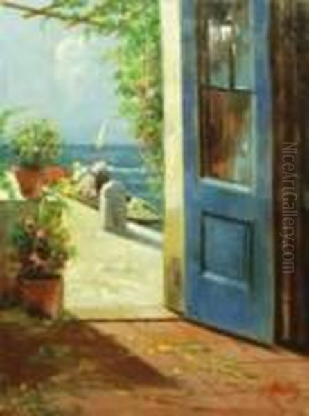 Finestra Sul Mare Oil Painting by Irolli Vincenzo