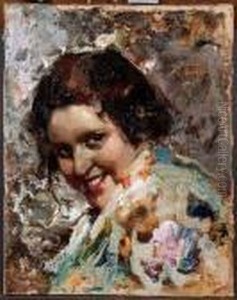 Figura Di Donna Oil Painting by Irolli Vincenzo