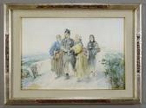 Ritorno Dal Fronte Oil Painting by Irolli Vincenzo