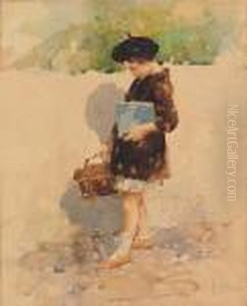 La Scolara Oil Painting by Irolli Vincenzo