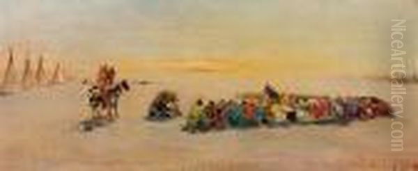 Danza Indiana, Buffalo Bill Oil Painting by Irolli Vincenzo