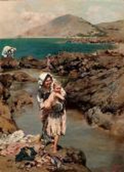 Amore Materno Oil Painting by Irolli Vincenzo