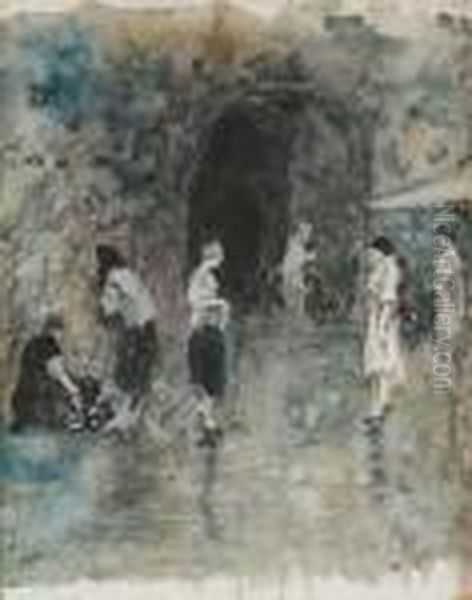 Donne Oil Painting by Irolli Vincenzo