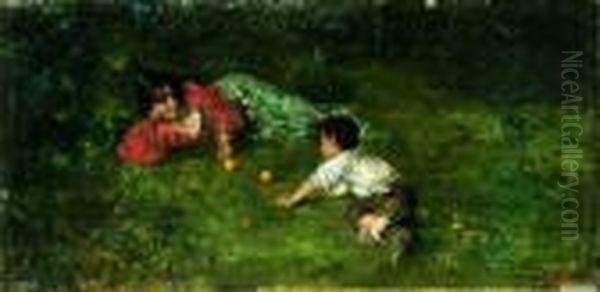 Giochi Sul Prato Oil Painting by Irolli Vincenzo
