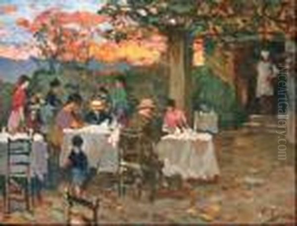 Tavolata Oil Painting by Irolli Vincenzo