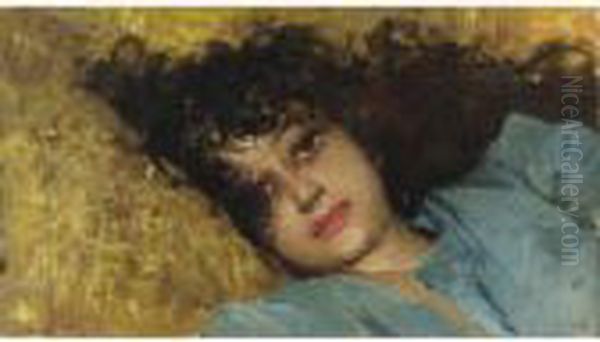 Ritratto Di Fanciulla Oil Painting by Irolli Vincenzo