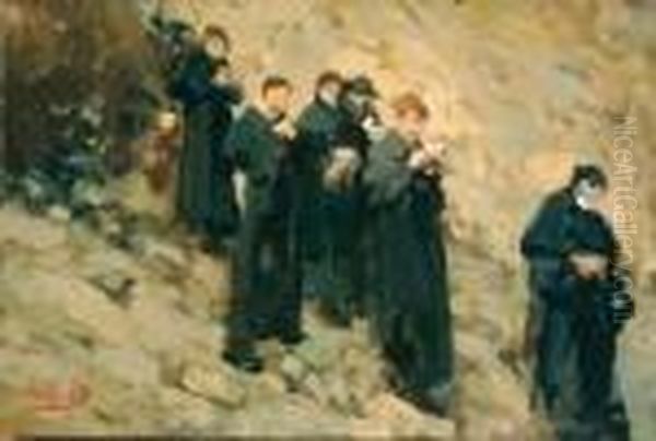 I Seminaristi Oil Painting by Irolli Vincenzo