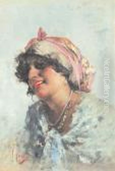 Popolana Oil Painting by Irolli Vincenzo