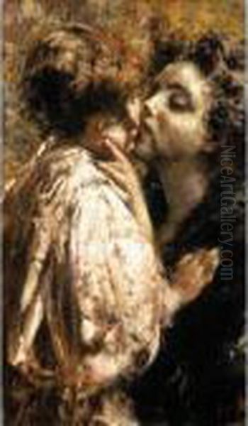 Affetto Materno Oil Painting by Irolli Vincenzo