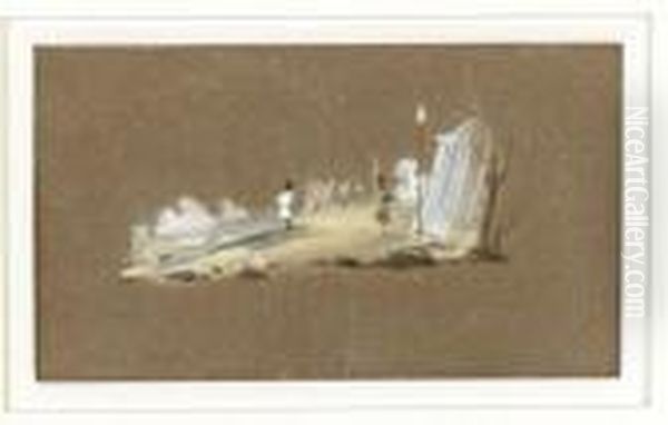 Napoleon Devant Sa Tente Oil Painting by Jean-Baptiste Isabey