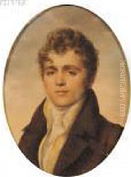 Portrait Of A Gentleman Oil Painting by Jean-Baptiste Isabey