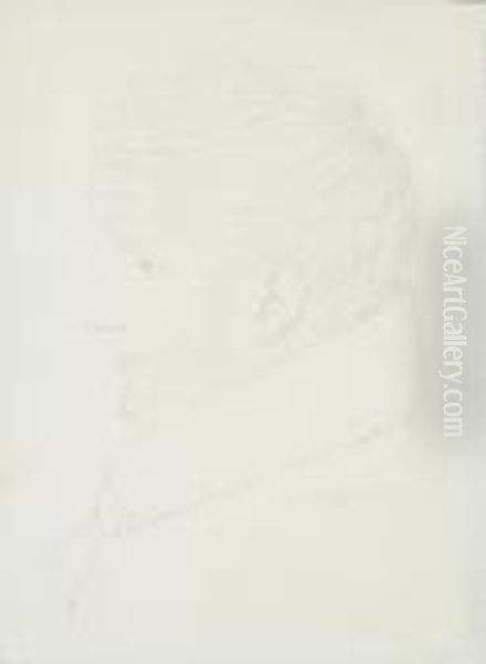 Portrait Of A Gentleman In Profile Oil Painting by Jean-Baptiste Isabey