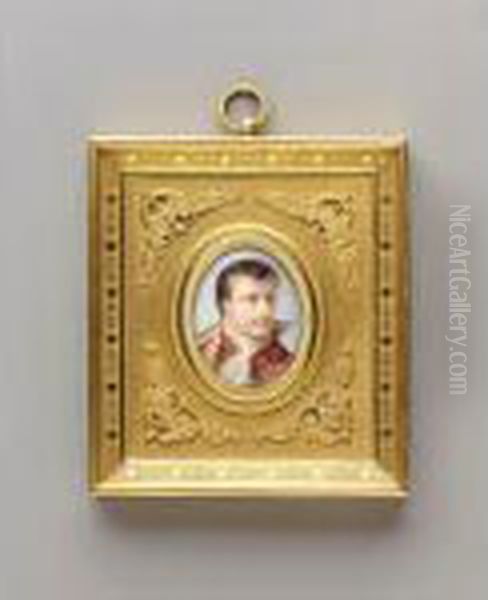 Napoleon I, Emperor Of The French (1769-1821) Oil Painting by Jean-Baptiste Isabey