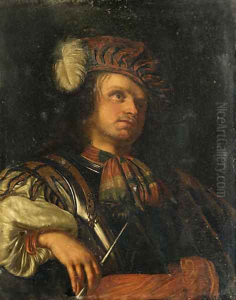 Portrait of Frans van Mieris Oil Painting by Willem Van Mieris Leiden