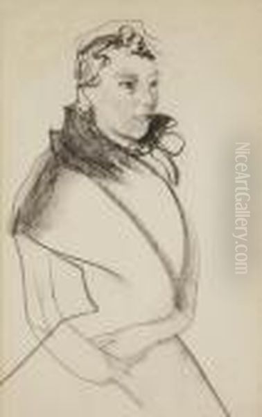 Elegant Woman Oil Painting by Isaac Lazarus Israels