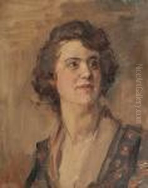 Portrait Of A Lady Oil Painting by Isaac Lazarus Israels