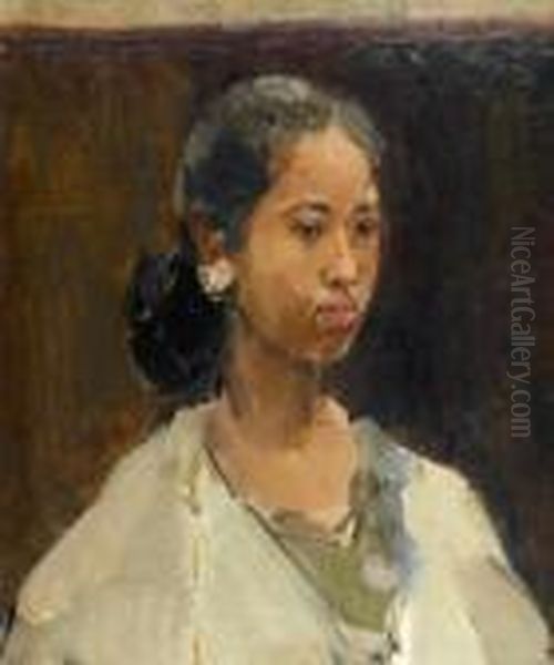 Lady Oil Painting by Isaac Lazarus Israels