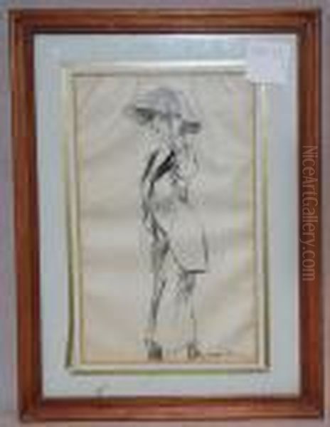 lady With Hat Oil Painting by Isaac Lazarus Israels