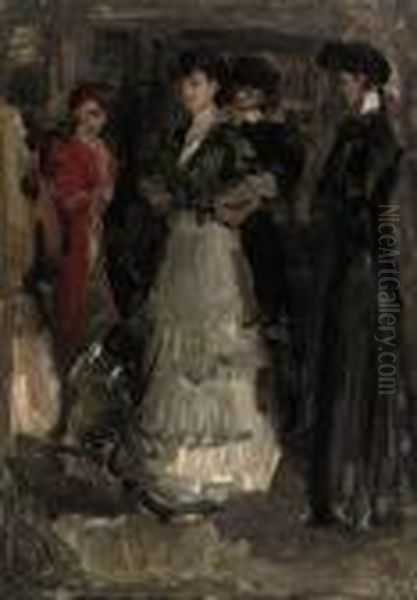 The Fitting Room Oil Painting by Isaac Lazarus Israels