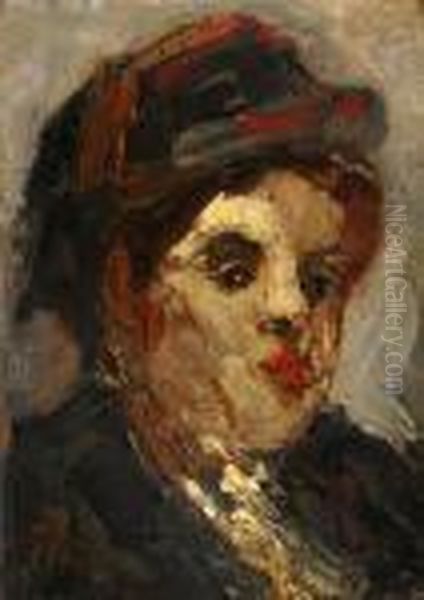 Woman Oil Painting by Isaac Lazarus Israels