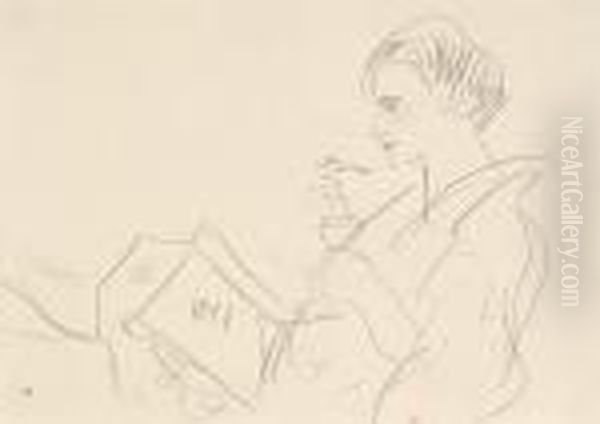 Mannequin Oil Painting by Isaac Lazarus Israels