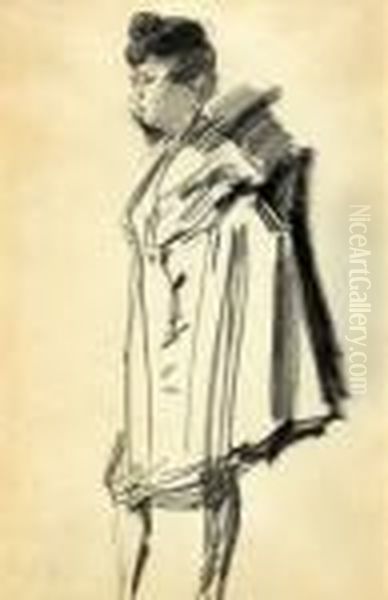 Figure Oil Painting by Isaac Lazarus Israels