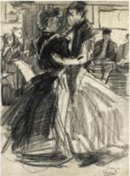 Dancing Girls Oil Painting by Isaac Lazarus Israels