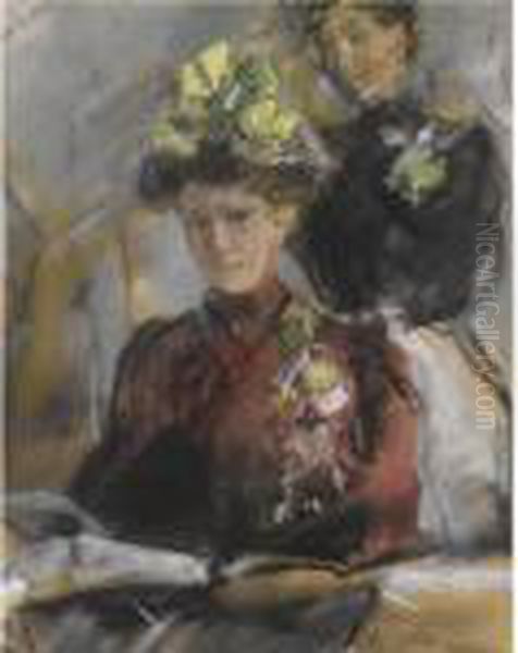 Bij De Modiste Oil Painting by Isaac Lazarus Israels