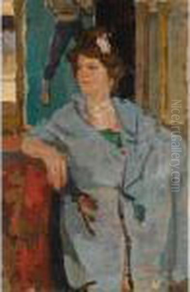 The Cabaret Artist Oil Painting by Isaac Lazarus Israels