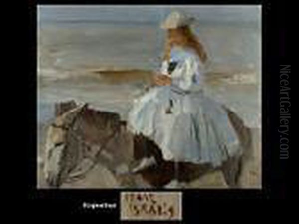 Ausritt Auf Esel Oil Painting by Isaac Lazarus Israels