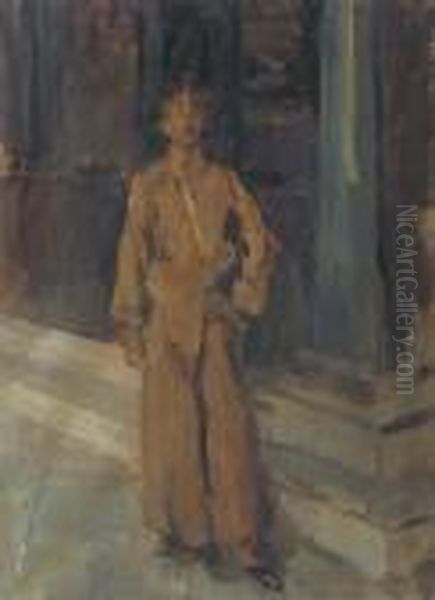 Portrait Of A Javanese Prince Oil Painting by Isaac Lazarus Israels
