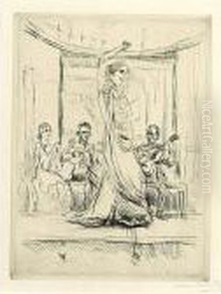 La Feria Oil Painting by Isaac Lazarus Israels