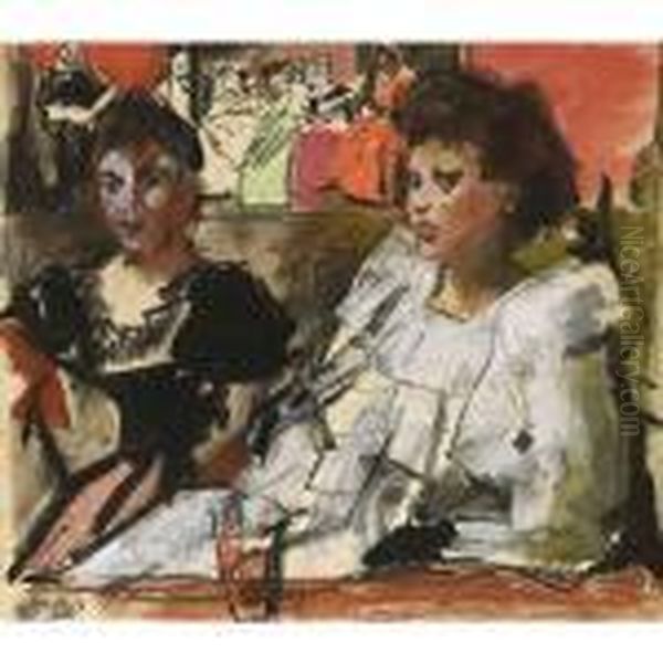Cafe Chantant Oil Painting by Isaac Lazarus Israels