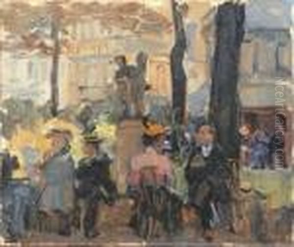 Jour D'ete A Paris Oil Painting by Isaac Lazarus Israels